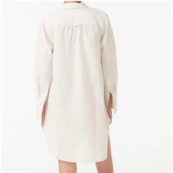 J.Crew Womens Small Classic Fit Beach Shirt Linen Cotton Blend Beachy Summer - Picture 2 of 12